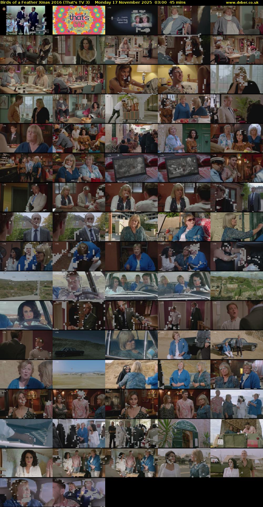 Birds of a Feather Xmas 2016 (That's TV 3) Saturday 17 November 2018 00:00 - 03:00