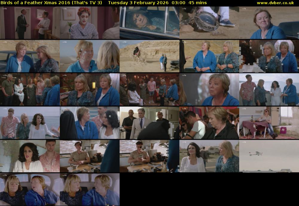 Birds of a Feather Xmas 2016 (That's TV 3) Tuesday 3 February 2026 03:00 - 03:45