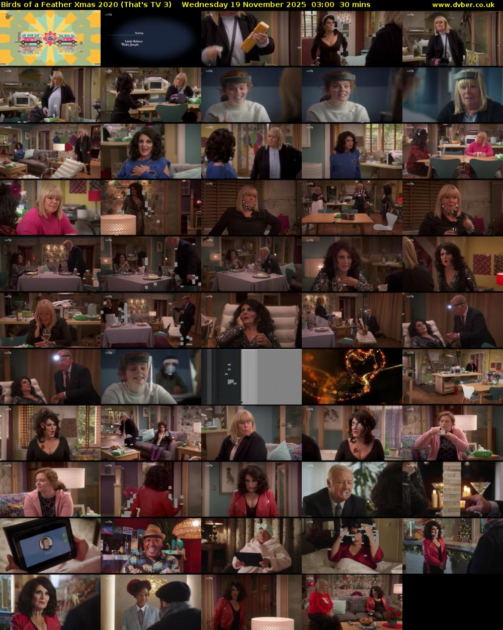 Birds of a Feather Xmas 2020 (That's TV 3) Wednesday 19 November 2025 03:00 - 03:30