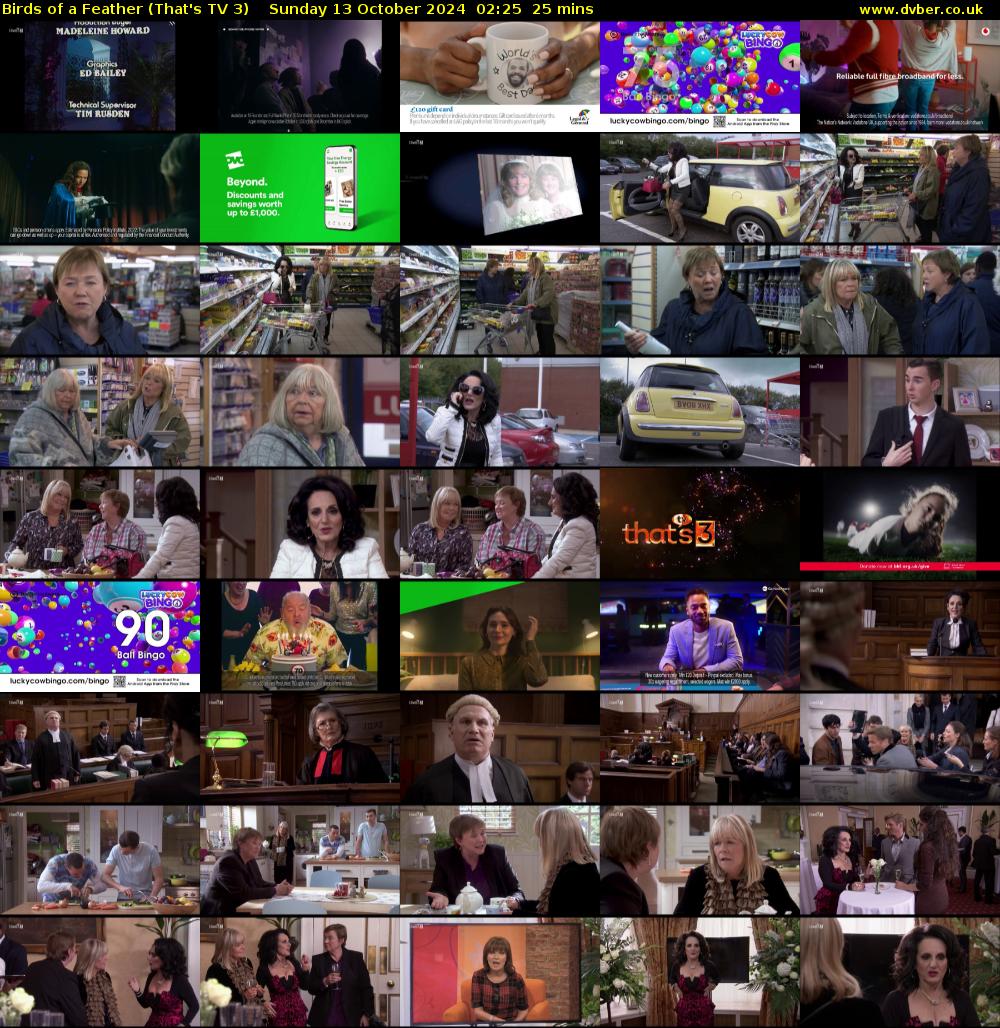 Birds of a Feather (That's TV 3) Sunday 13 October 2024 02:25 - 02:50