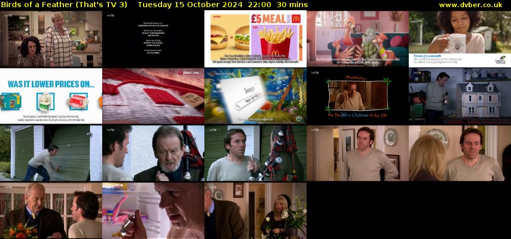 Birds of a Feather (That's TV 3) Tuesday 15 October 2024 22:00 - 22:30