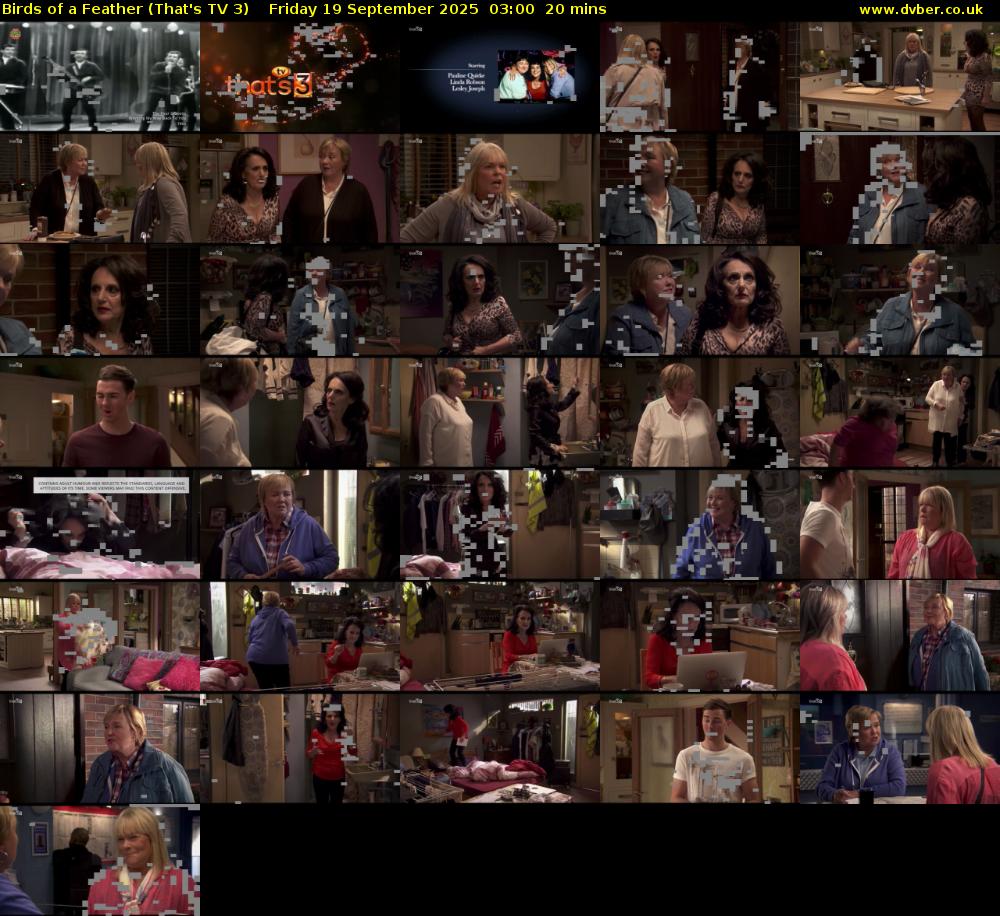 Birds of a Feather (That's TV 3) Friday 19 September 2025 03:00 - 03:20