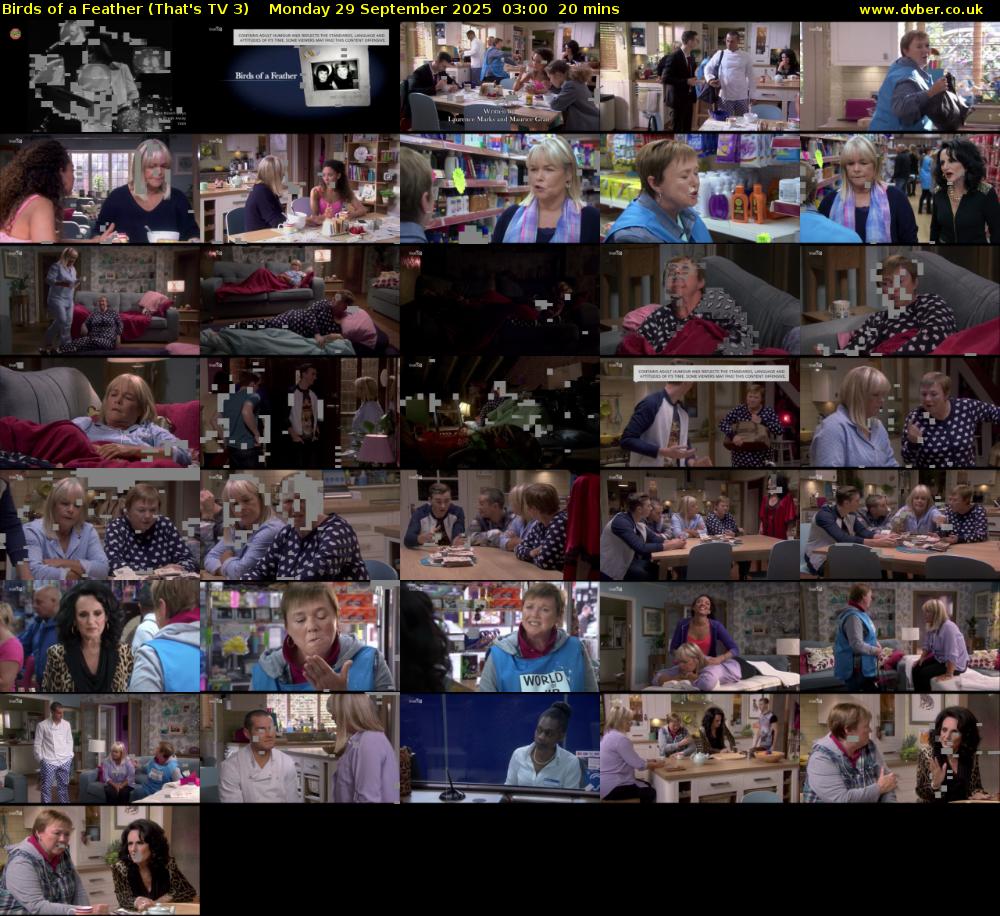 Birds of a Feather (That's TV 3) Monday 29 September 2025 03:00 - 03:20