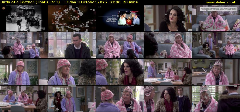Birds of a Feather (That's TV 3) Friday 3 October 2025 03:00 - 03:20