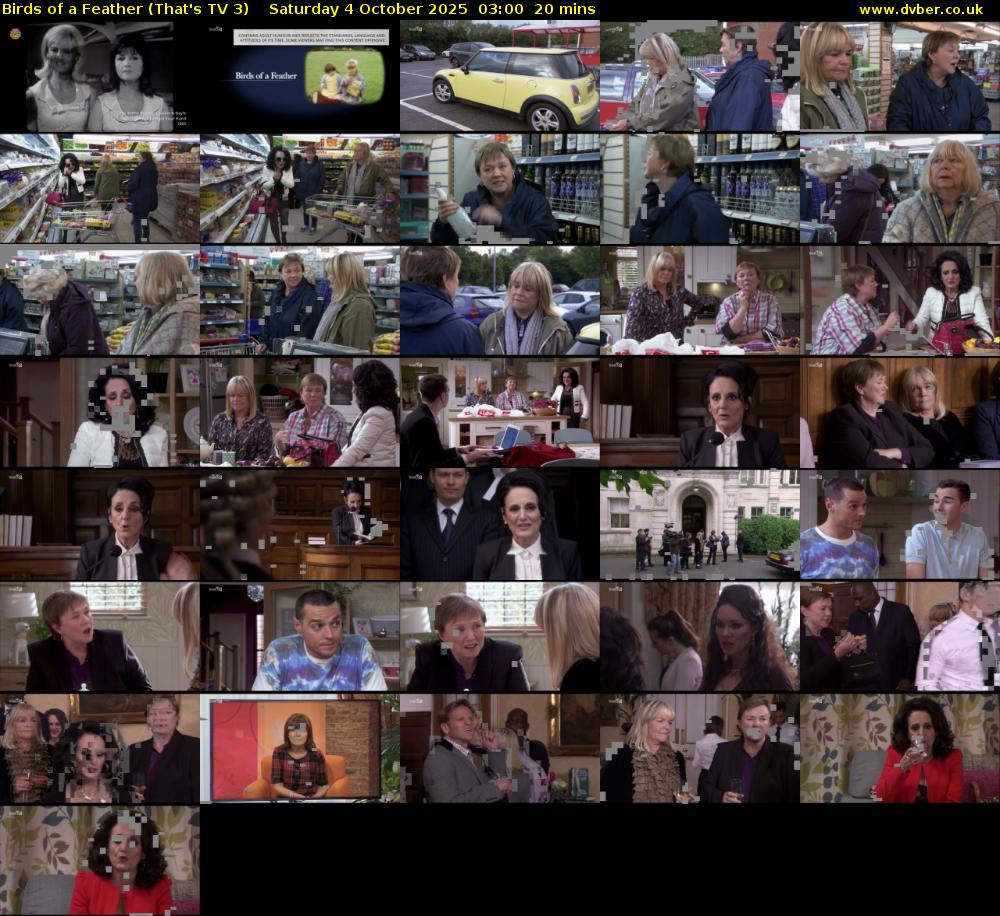 Birds of a Feather (That's TV 3) Saturday 4 October 2025 03:00 - 03:20