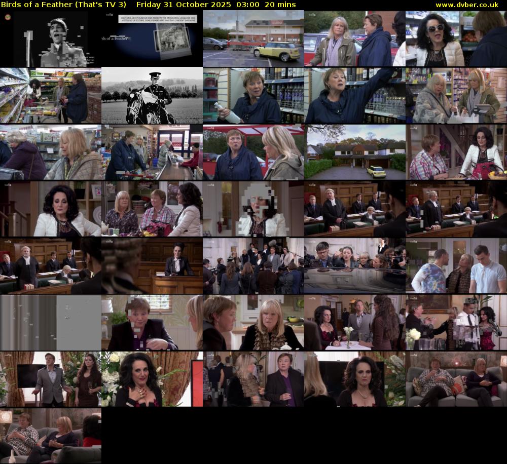 Birds of a Feather (That's TV 3) Friday 31 October 2025 03:00 - 03:20