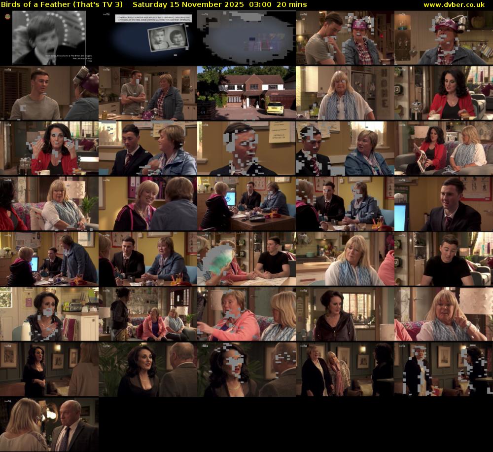 Birds of a Feather (That's TV 3) Saturday 15 November 2025 03:00 - 03:20