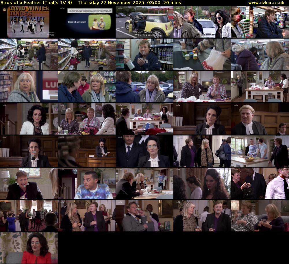 Birds of a Feather (That's TV 3) Thursday 27 November 2025 03:00 - 03:20