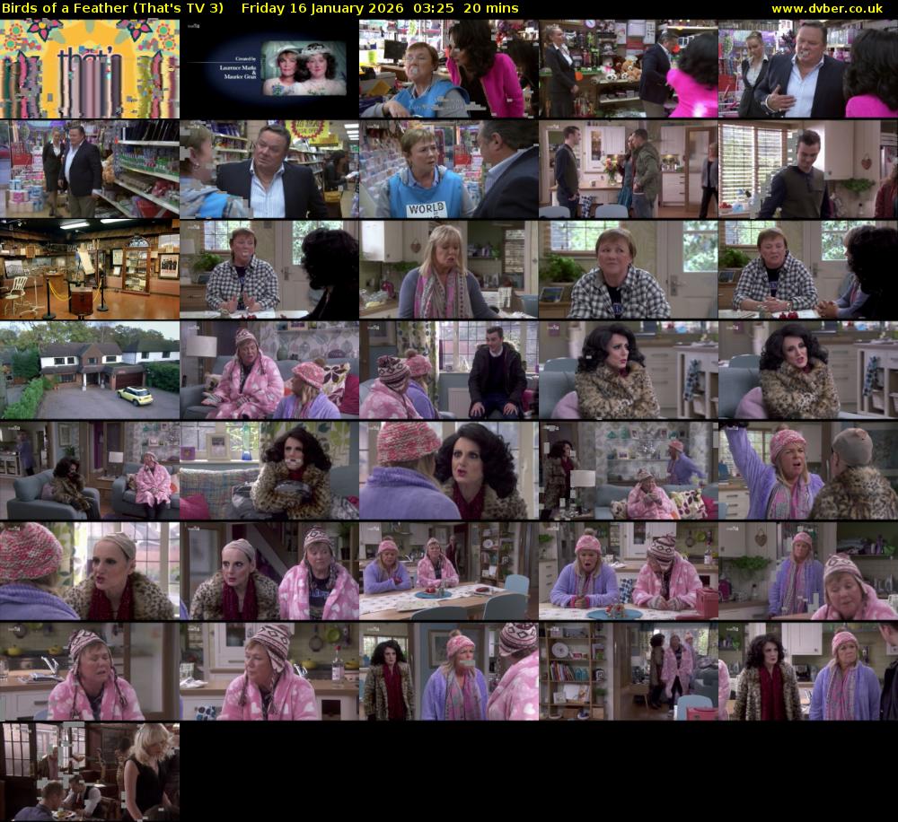 Birds of a Feather (That's TV 3) Friday 16 January 2026 03:25 - 03:45