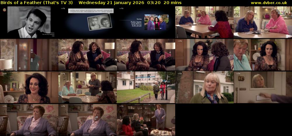 Birds of a Feather (That's TV 3) Wednesday 21 January 2026 03:20 - 03:40