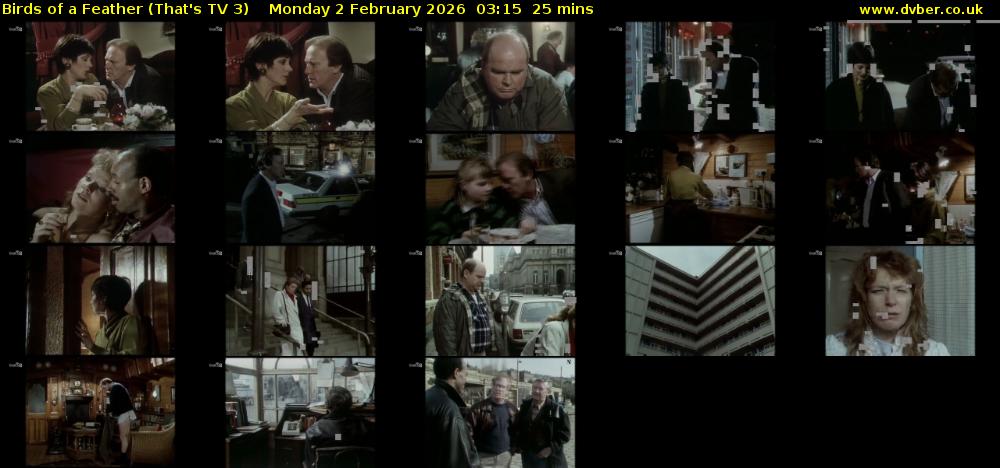 Birds of a Feather (That's TV 3) Monday 2 February 2026 03:15 - 03:40