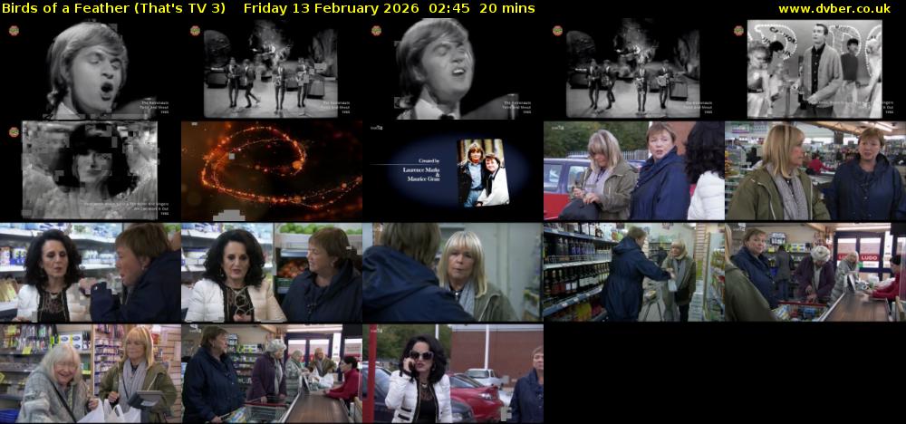 Birds of a Feather (That's TV 3) Friday 13 February 2026 02:45 - 03:05