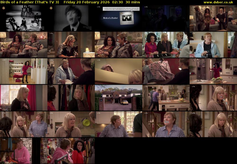 Birds of a Feather (That's TV 3) Friday 20 February 2026 02:30 - 03:00