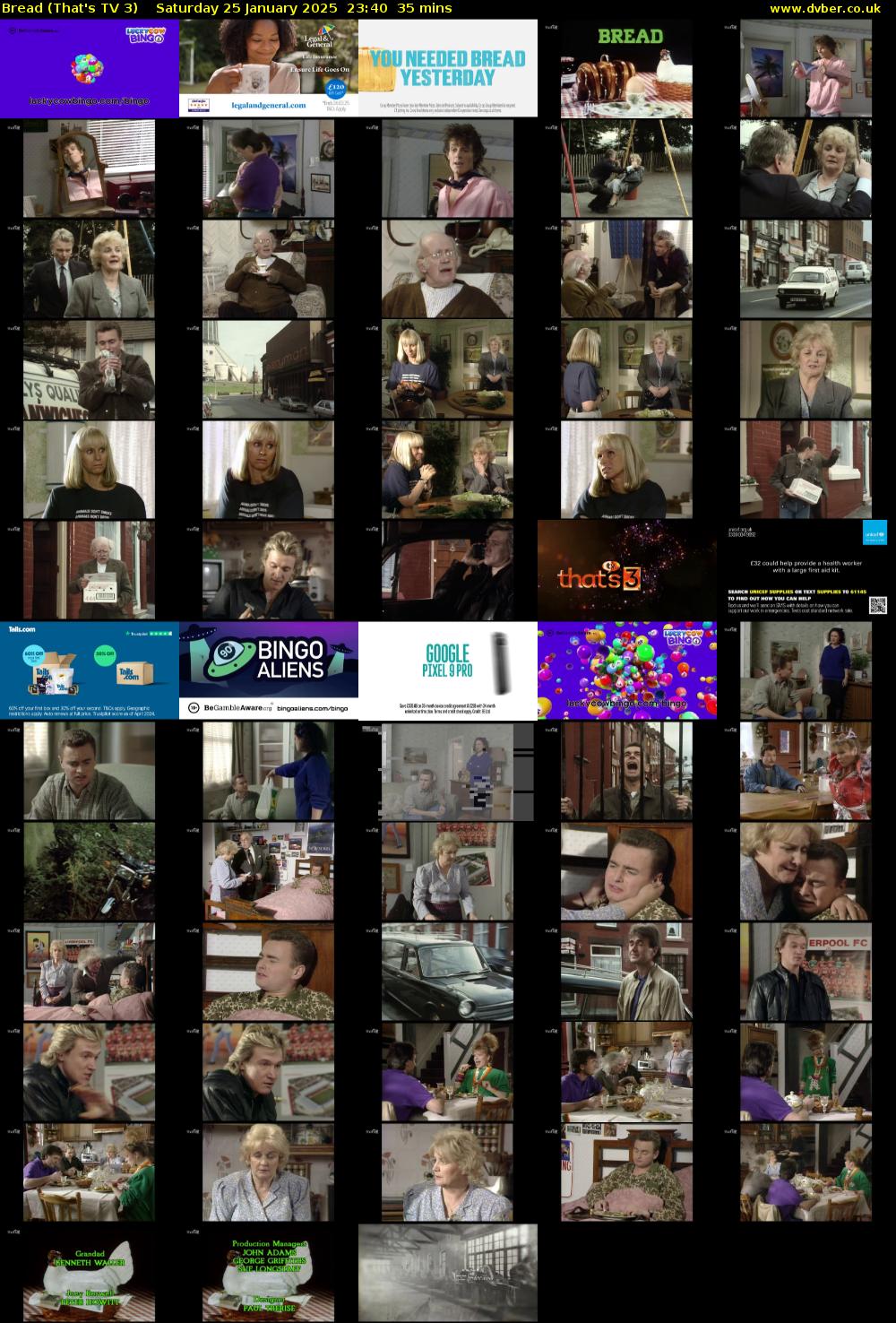 Bread (That's TV 3) Saturday 25 January 2025 23:40 - 00:15