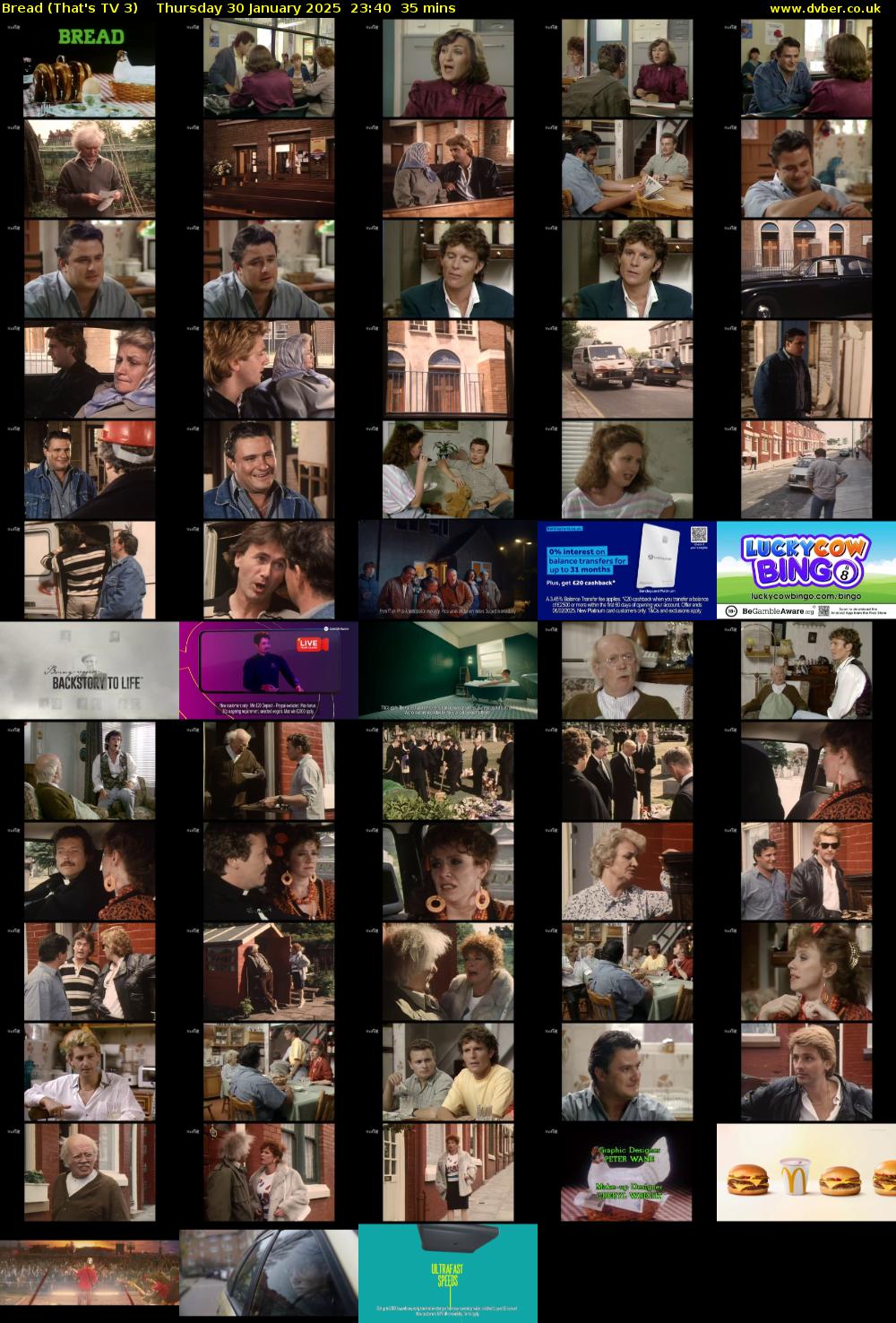 Bread (That's TV 3) Thursday 30 January 2025 23:40 - 00:15
