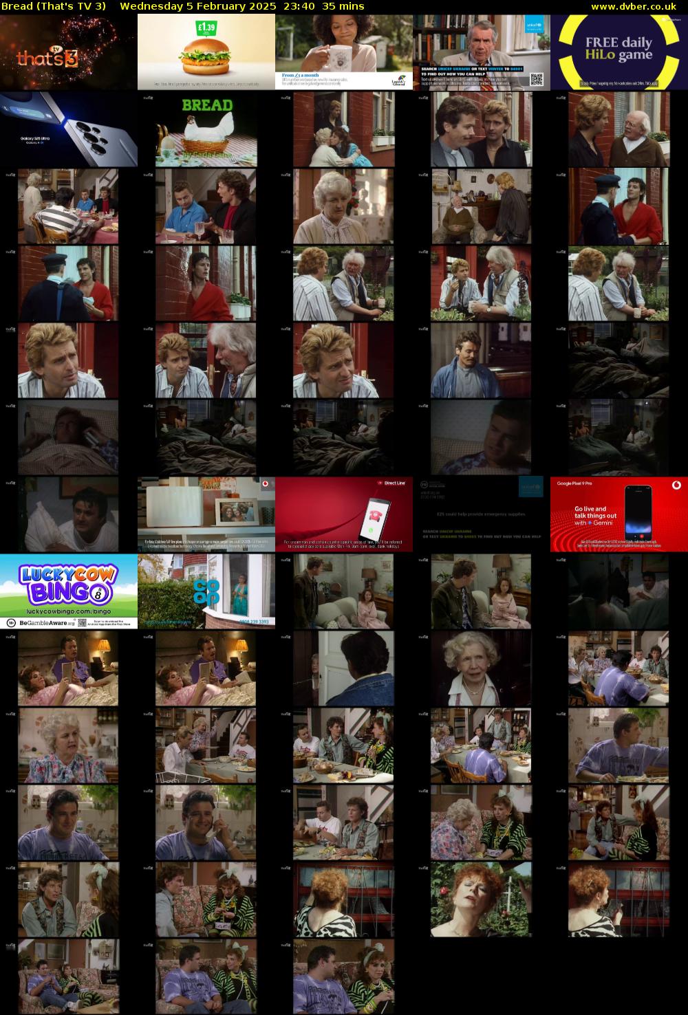 Bread (That's TV 3) Wednesday 5 February 2025 23:40 - 00:15