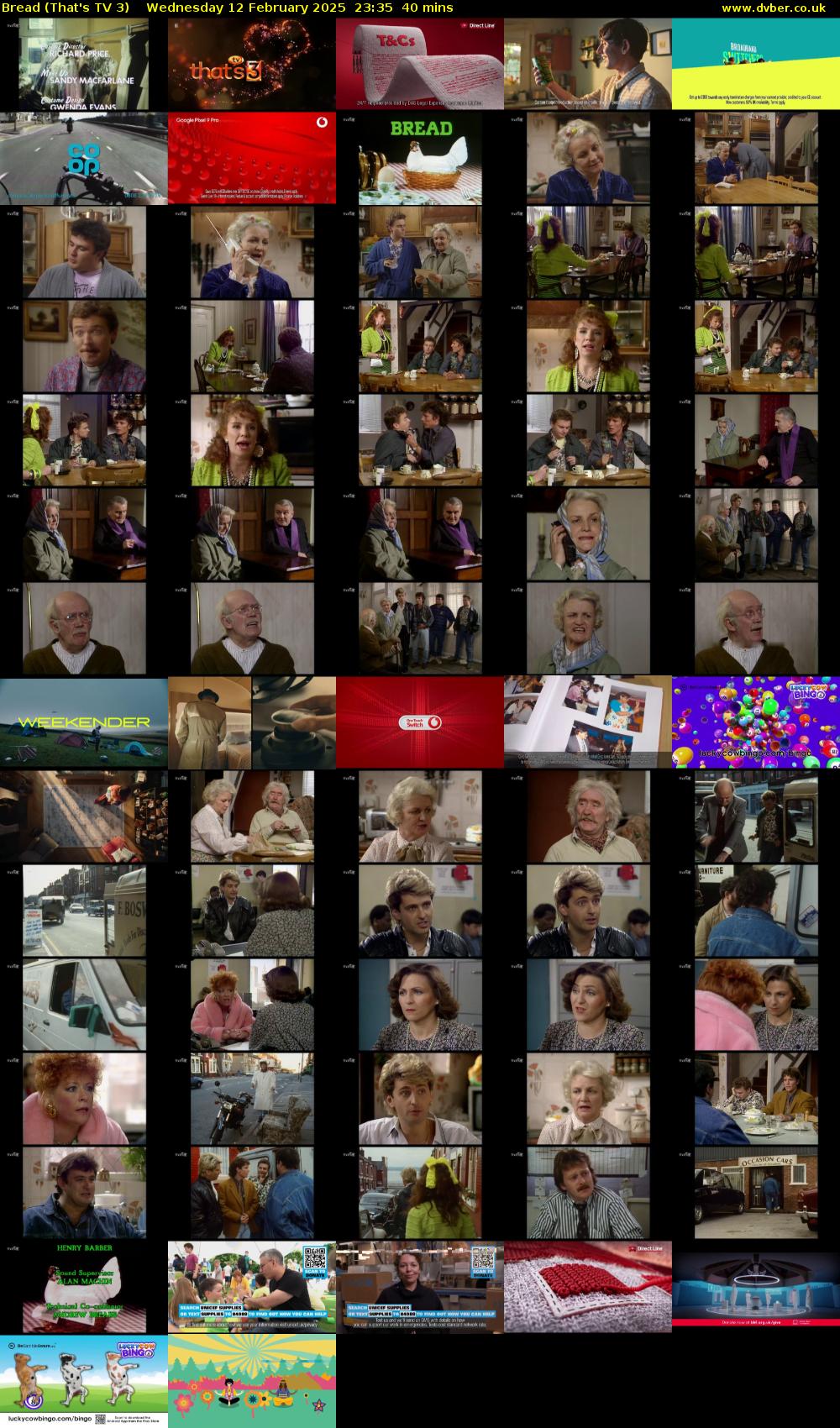 Bread (That's TV 3) Wednesday 12 February 2025 23:35 - 00:15