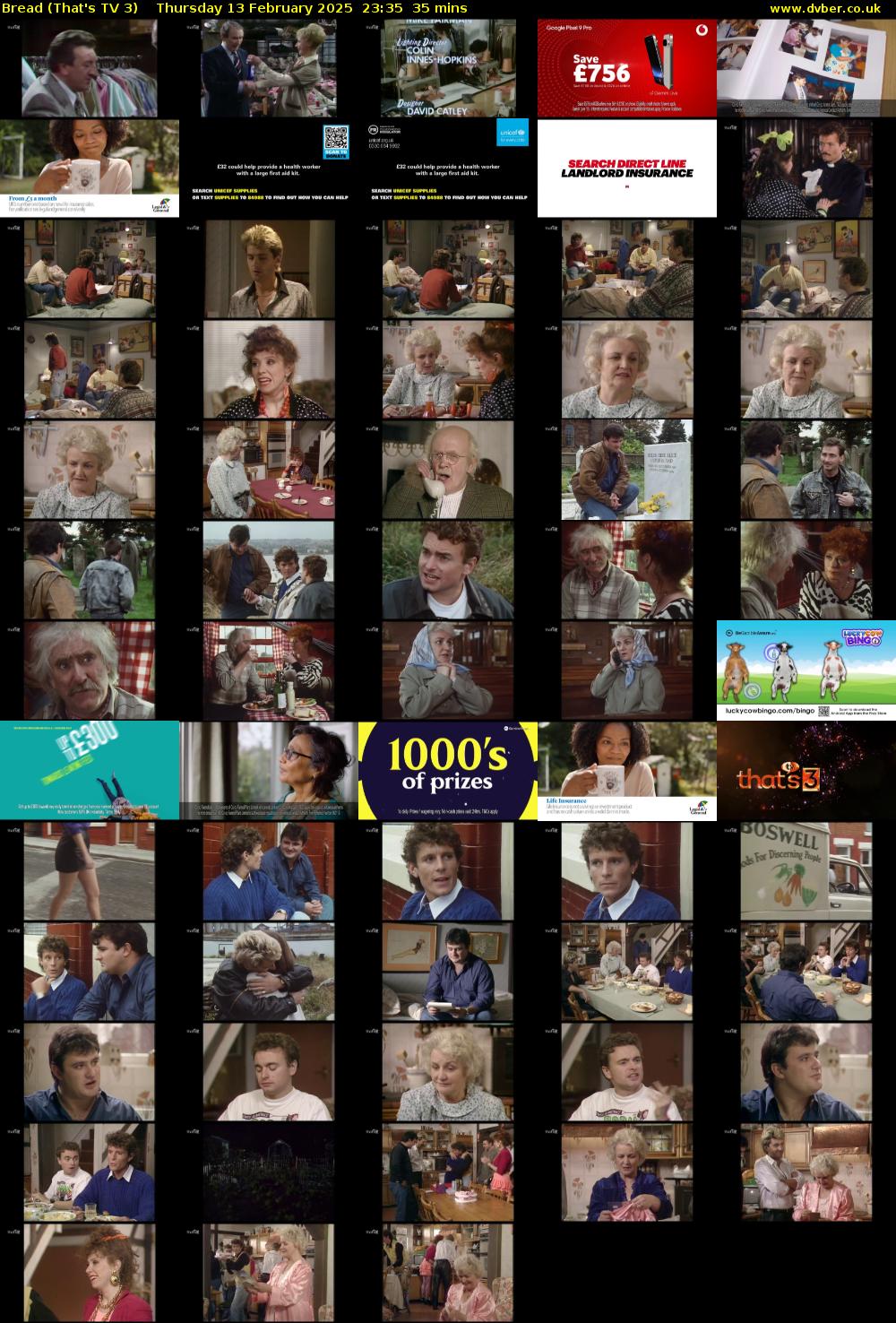 Bread (That's TV 3) Thursday 13 February 2025 23:35 - 00:10