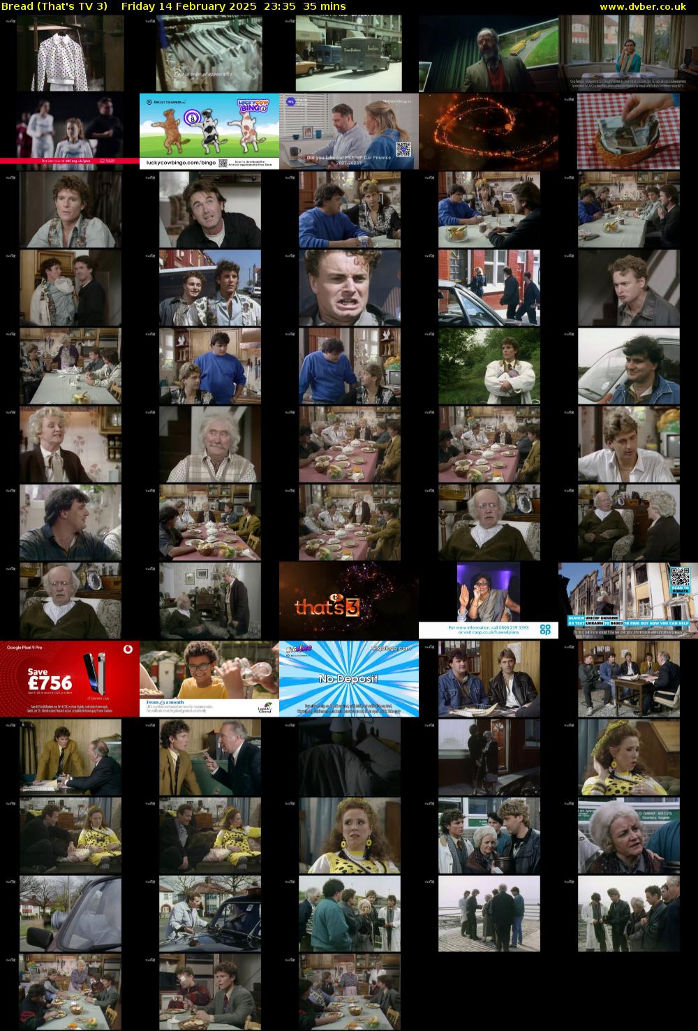 Bread (That's TV 3) Friday 14 February 2025 23:35 - 00:10