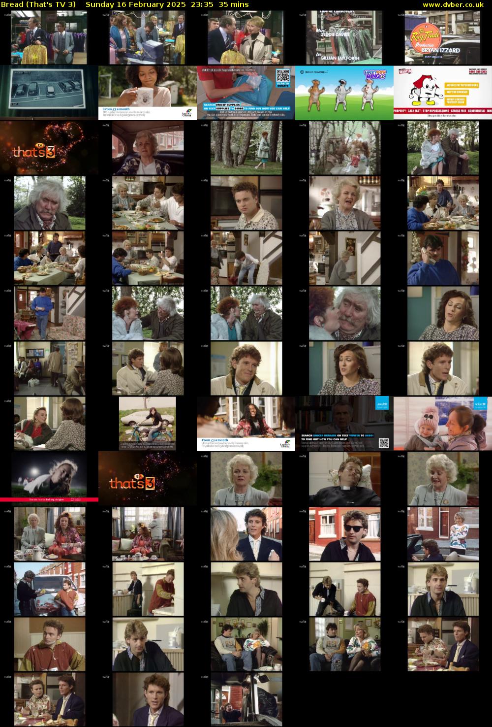 Bread (That's TV 3) Sunday 16 February 2025 23:35 - 00:10