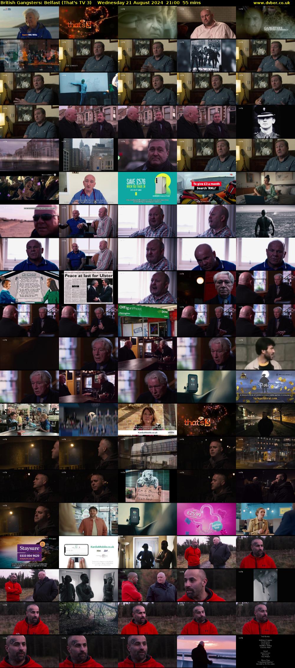 British Gangsters: Belfast (That's TV 3) Wednesday 21 August 2024 21:00 - 21:55