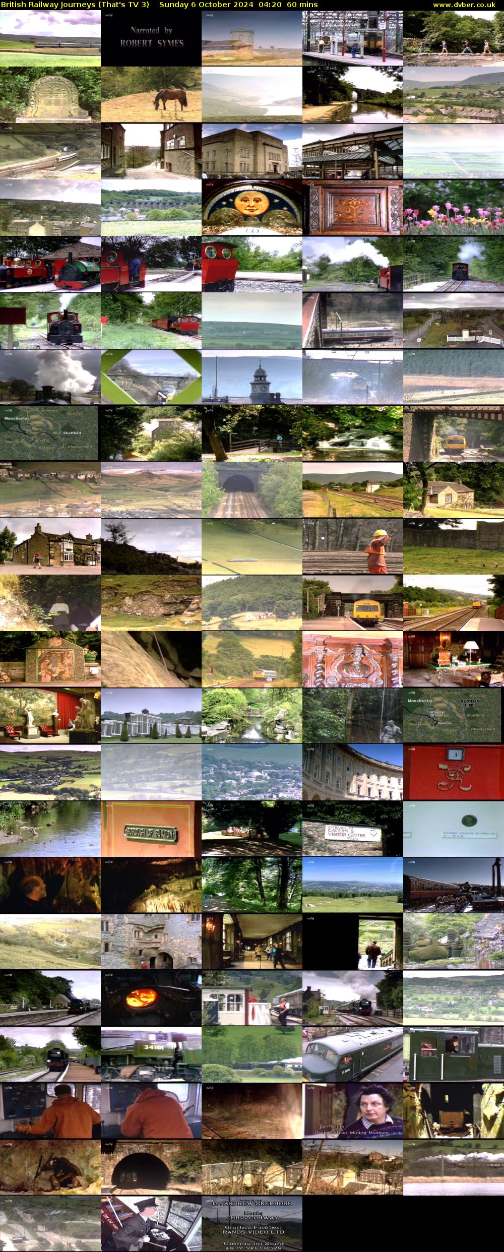 British Railway Journeys (That's TV 3) Sunday 6 October 2024 04:20 - 05:20