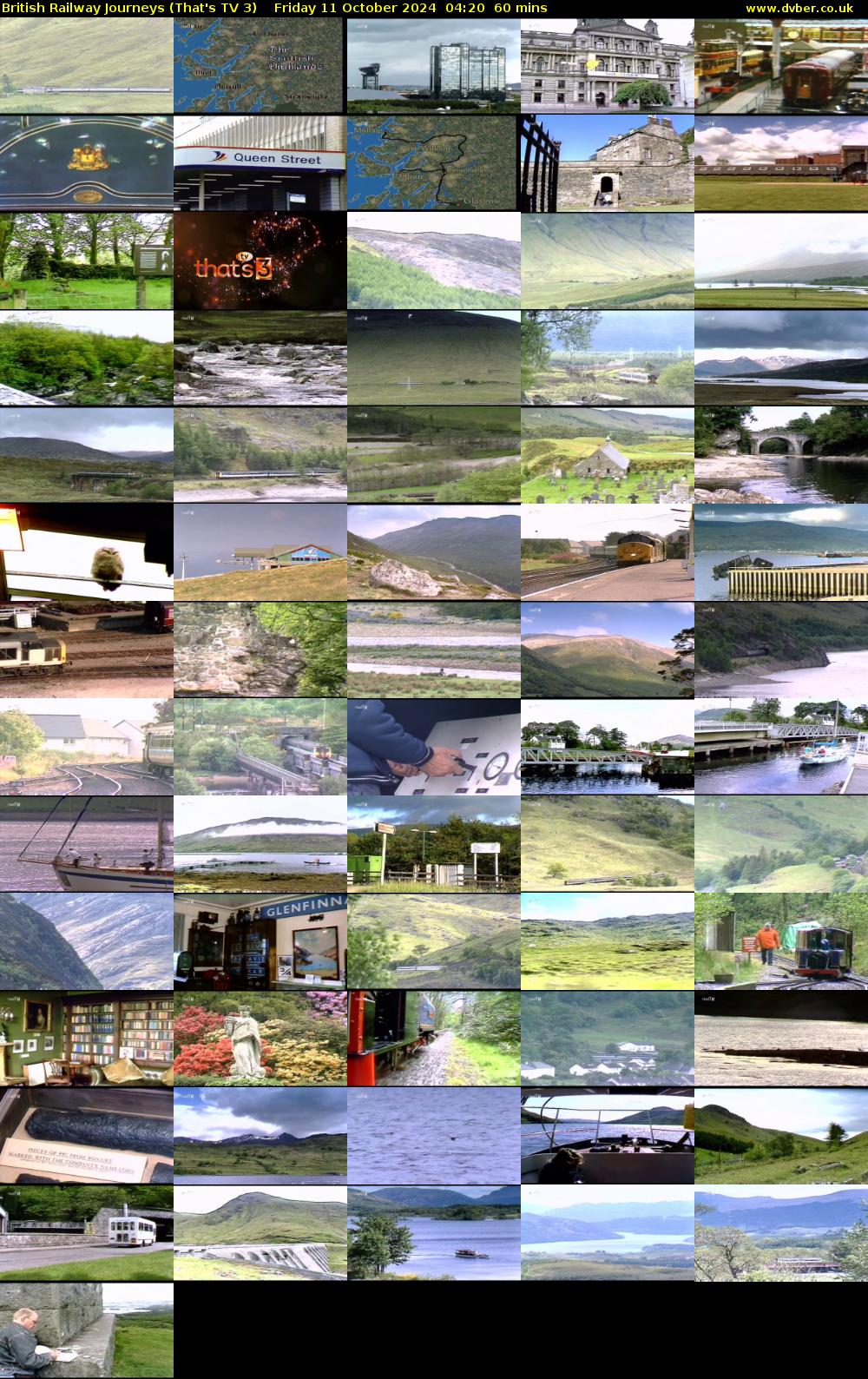 British Railway Journeys (That's TV 3) Friday 11 October 2024 04:20 - 05:20