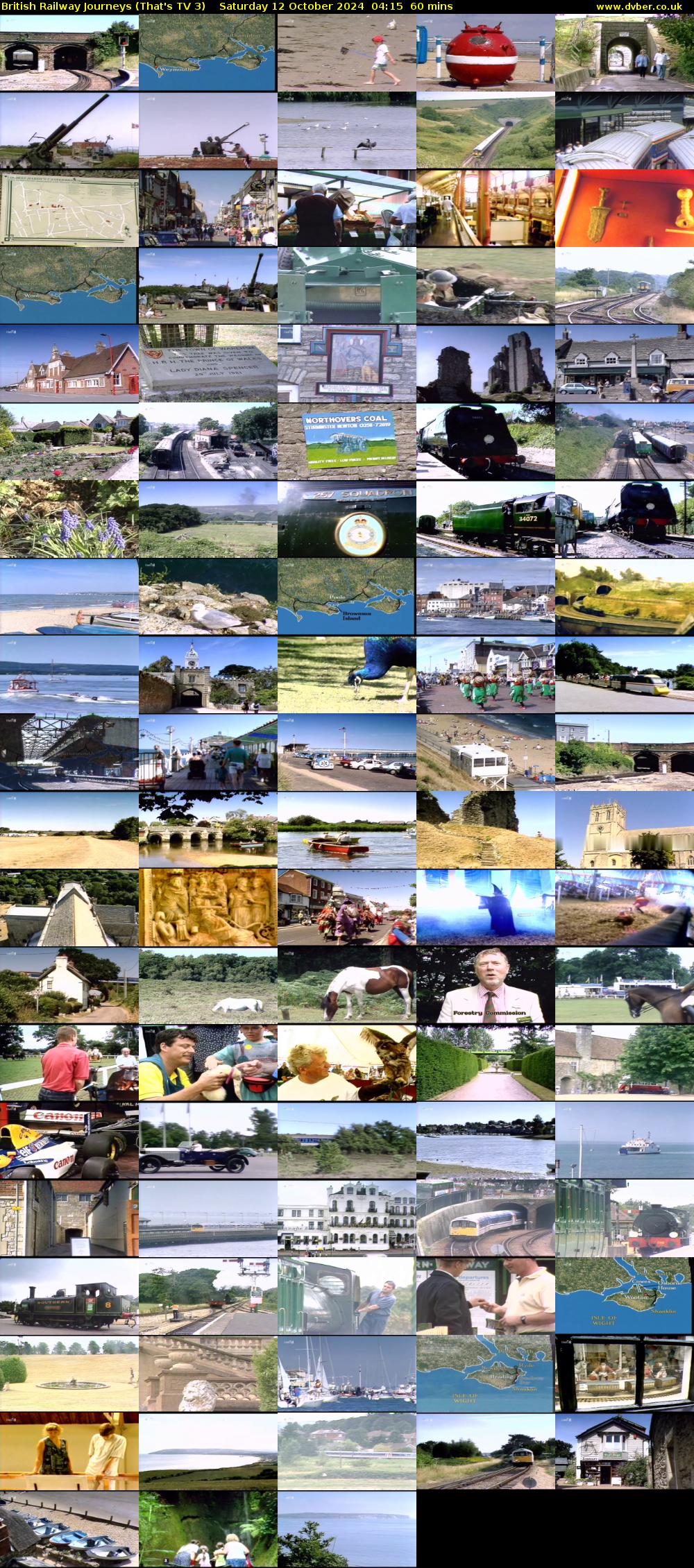 British Railway Journeys (That's TV 3) Saturday 12 October 2024 04:15 - 05:15