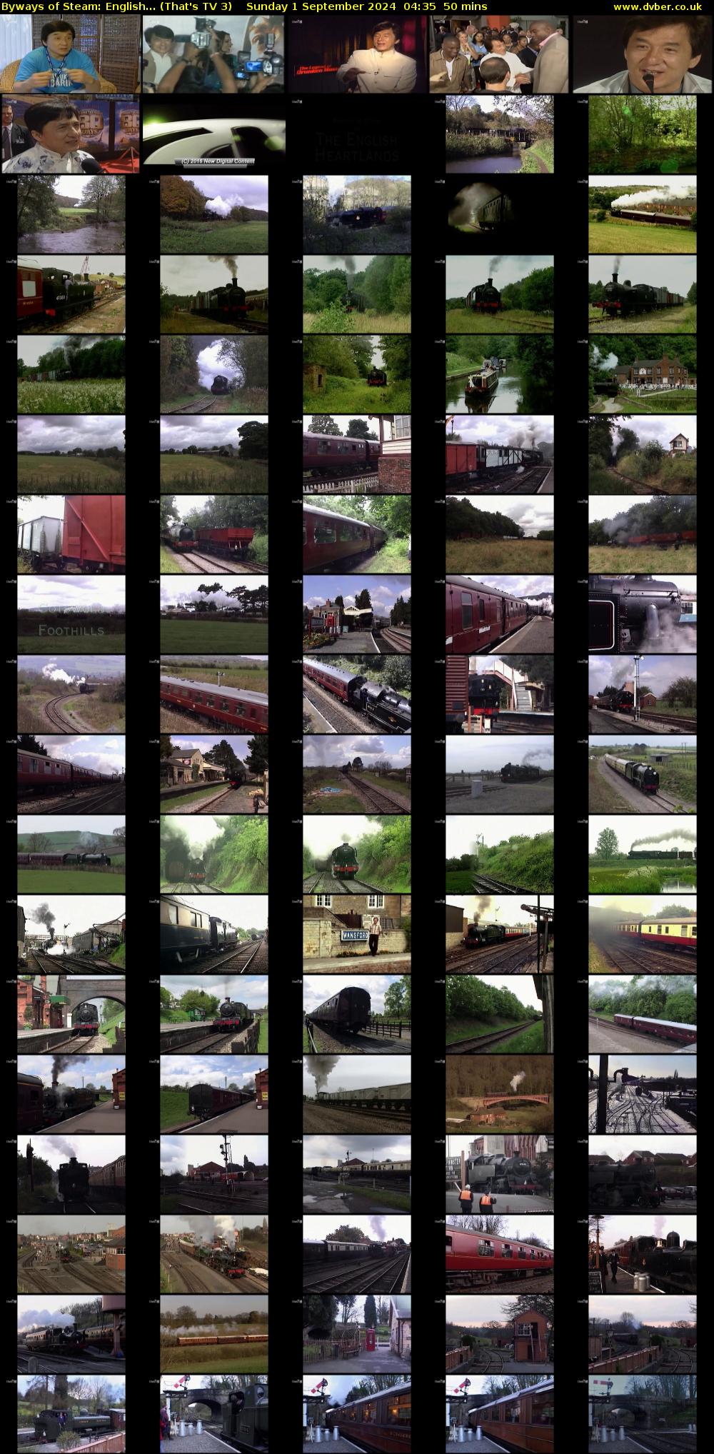 Byways of Steam: English... (That's TV 3) Sunday 1 September 2024 04:35 - 05:25