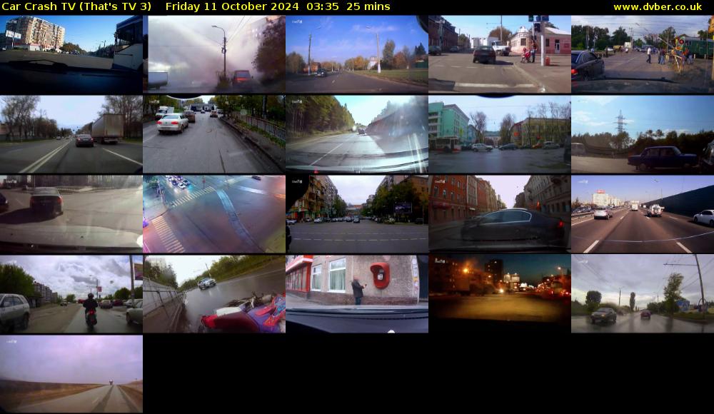 Car Crash TV (That's TV 3) Friday 11 October 2024 03:35 - 04:00