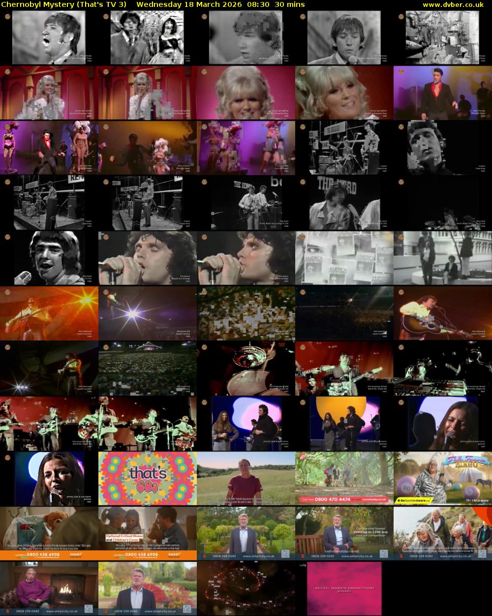 Chernobyl Mystery (That's TV 3) Wednesday 18 March 2026 08:30 - 09:00