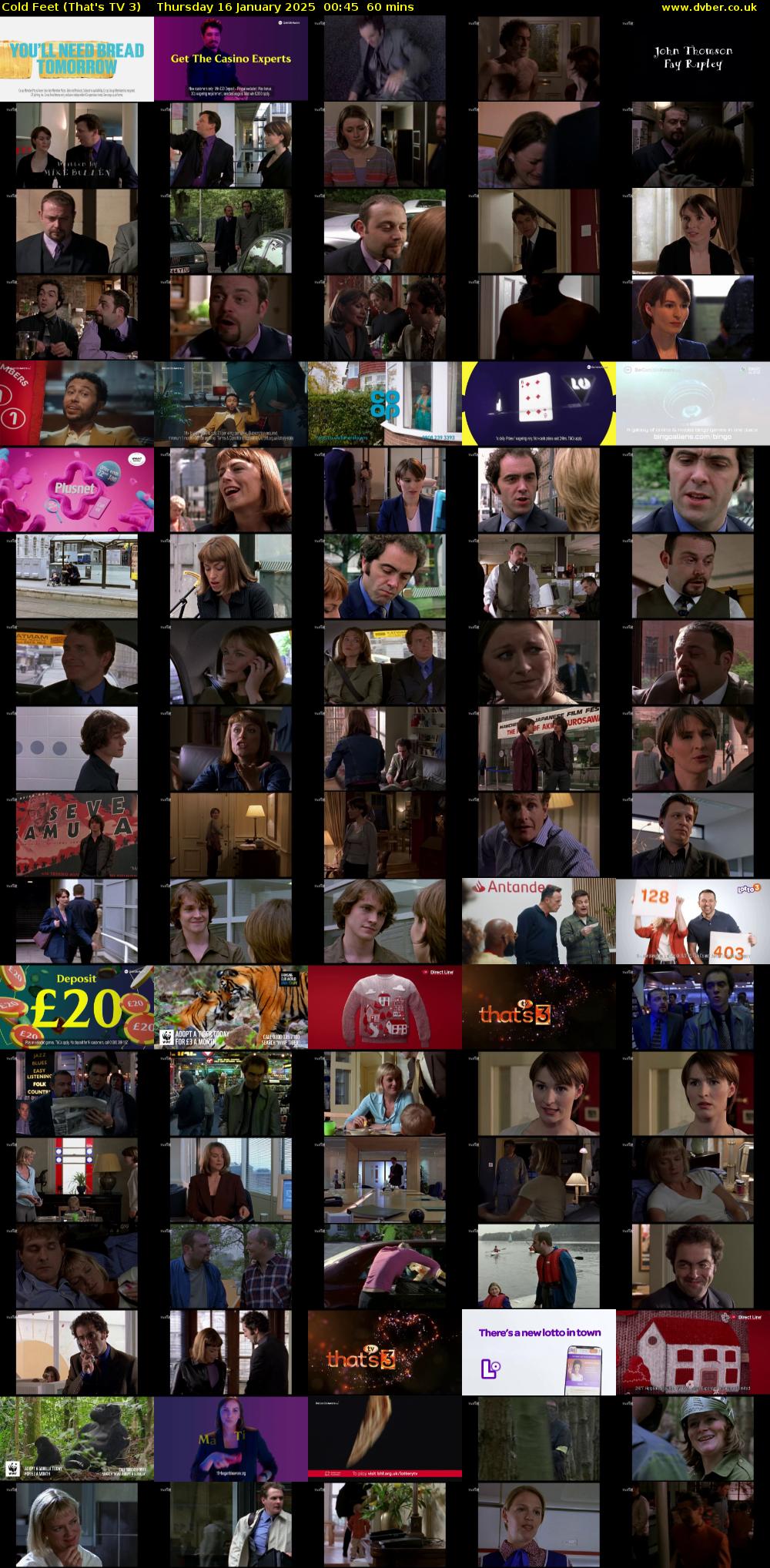 Cold Feet (That's TV 3) Thursday 16 January 2025 00:45 - 01:45