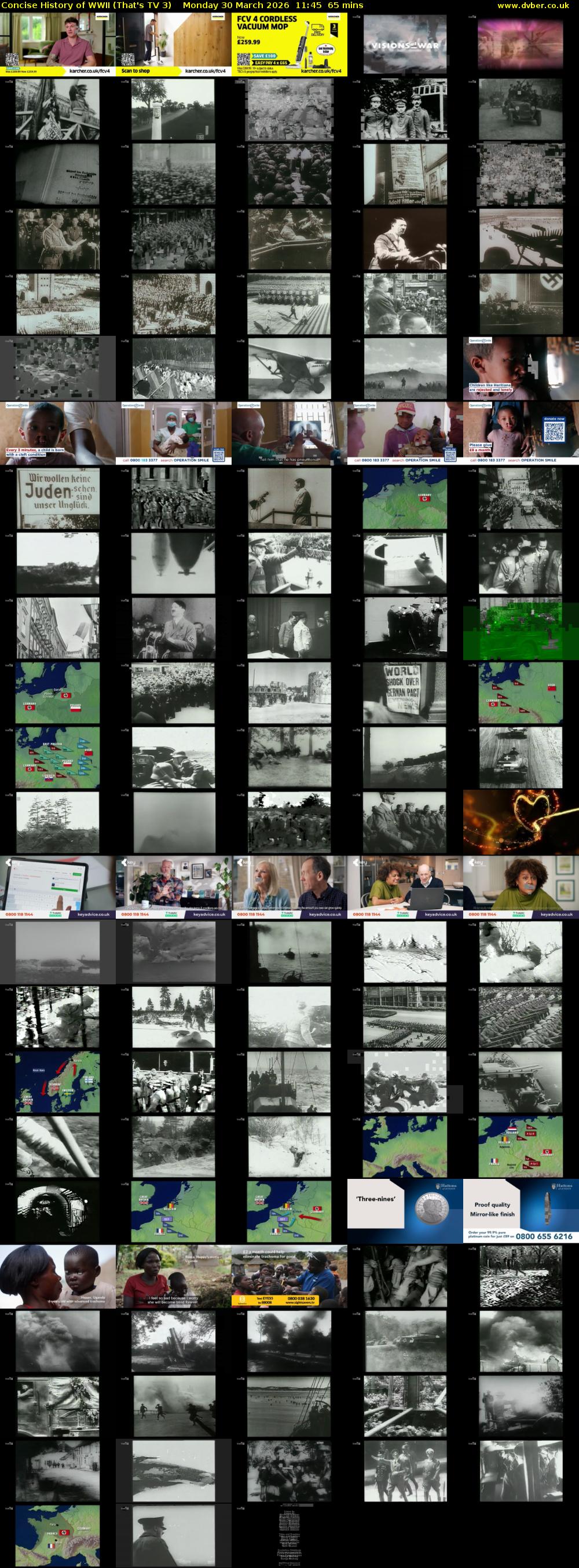 Concise History of WWII (That's TV 3) Monday 30 March 2026 11:45 - 12:50