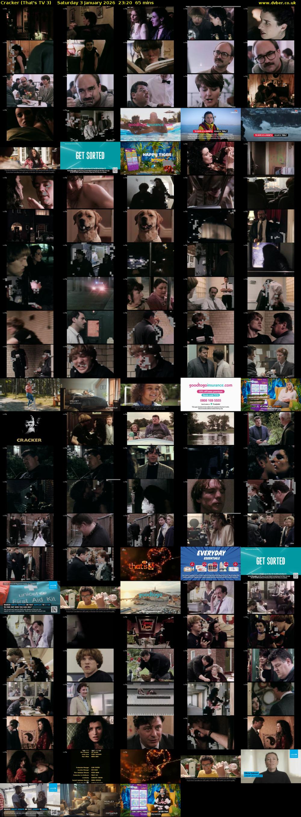 Cracker (That's TV 3) Saturday 3 January 2026 23:20 - 00:25