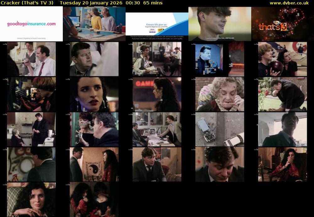 Cracker (That's TV 3) Tuesday 20 January 2026 00:30 - 01:35