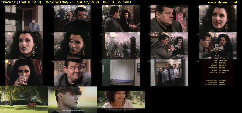Cracker (That's TV 3) Wednesday 21 January 2026 00:30 - 01:35