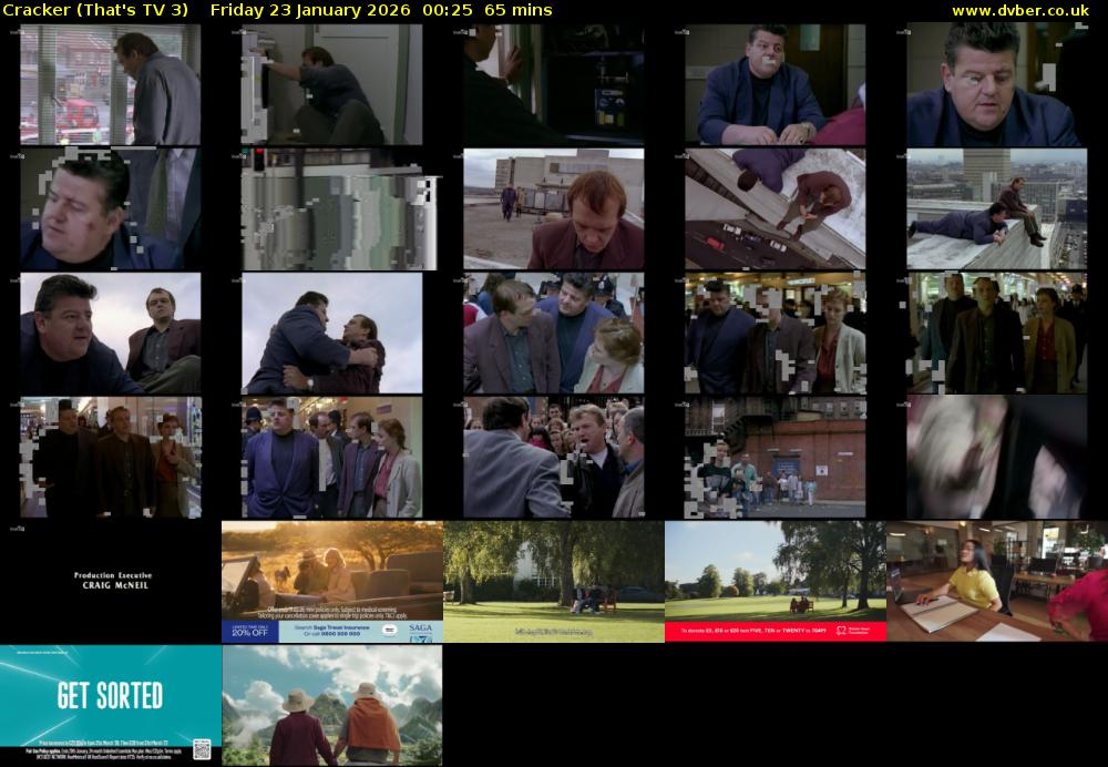 Cracker (That's TV 3) Friday 23 January 2026 00:25 - 01:30