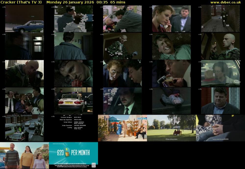 Cracker (That's TV 3) Monday 26 January 2026 00:35 - 01:40