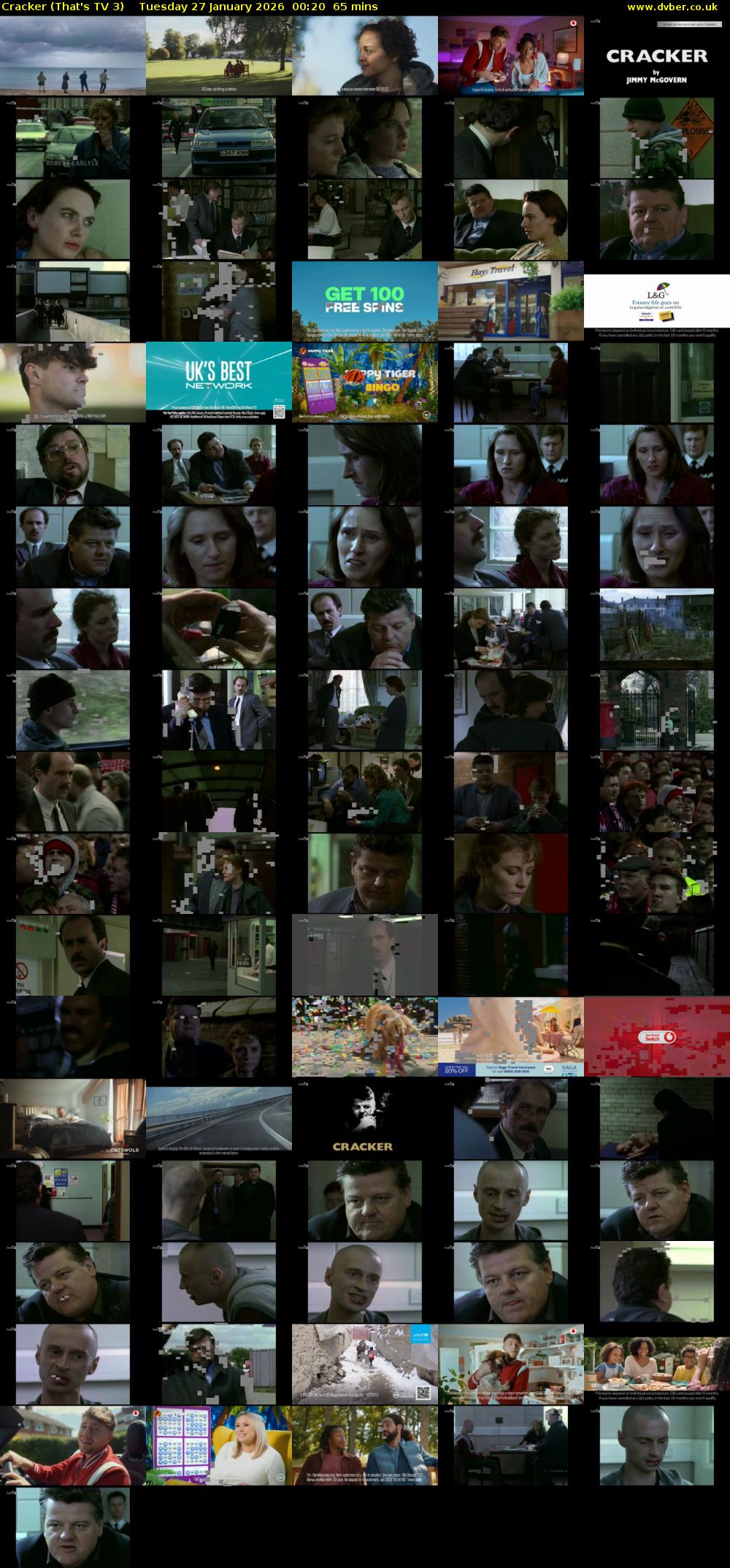 Cracker (That's TV 3) Tuesday 27 January 2026 00:20 - 01:25