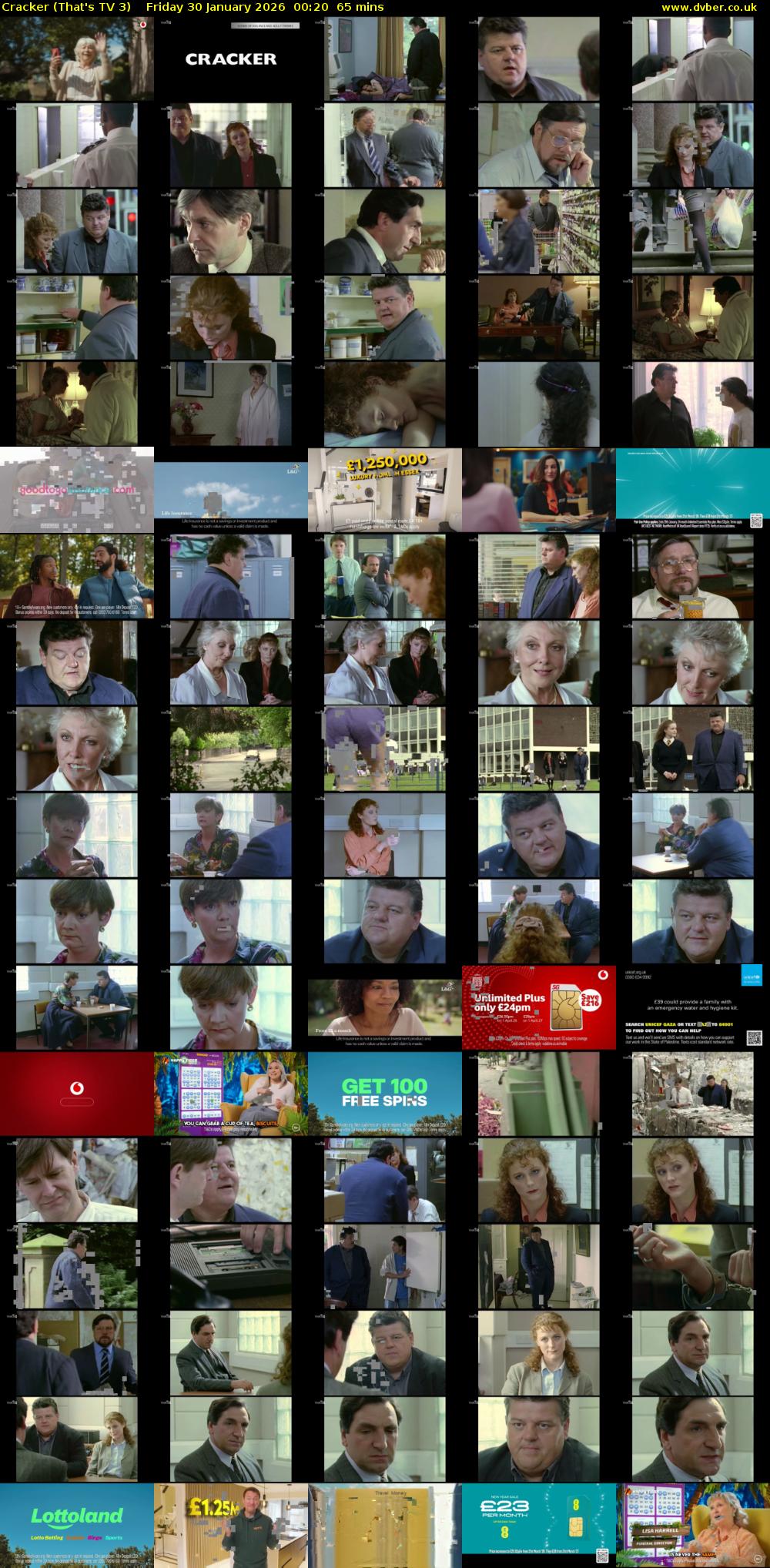 Cracker (That's TV 3) Friday 30 January 2026 00:20 - 01:25