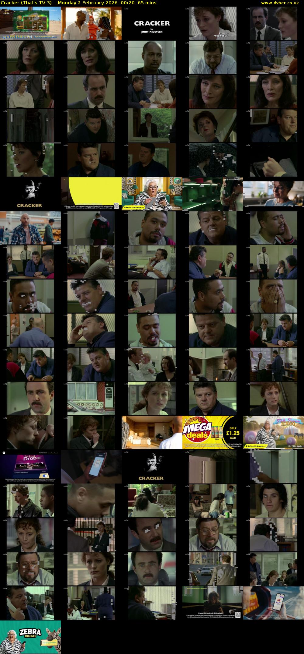 Cracker (That's TV 3) Monday 2 February 2026 00:20 - 01:25