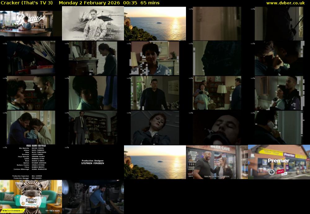 Cracker (That's TV 3) Monday 2 February 2026 00:35 - 01:40