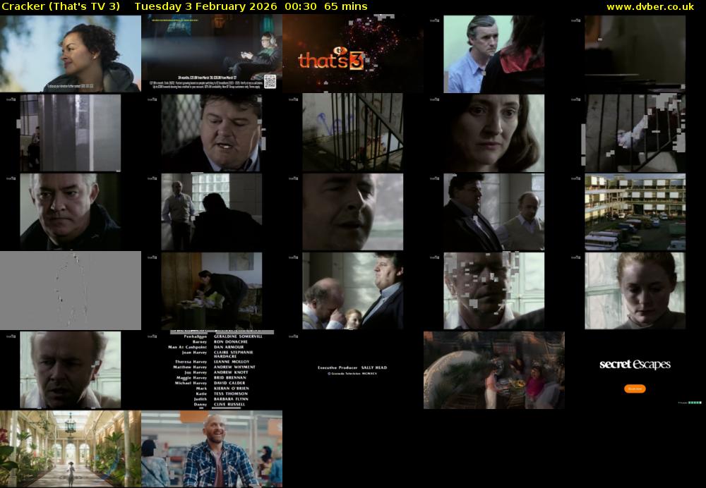 Cracker (That's TV 3) Tuesday 3 February 2026 00:30 - 01:35