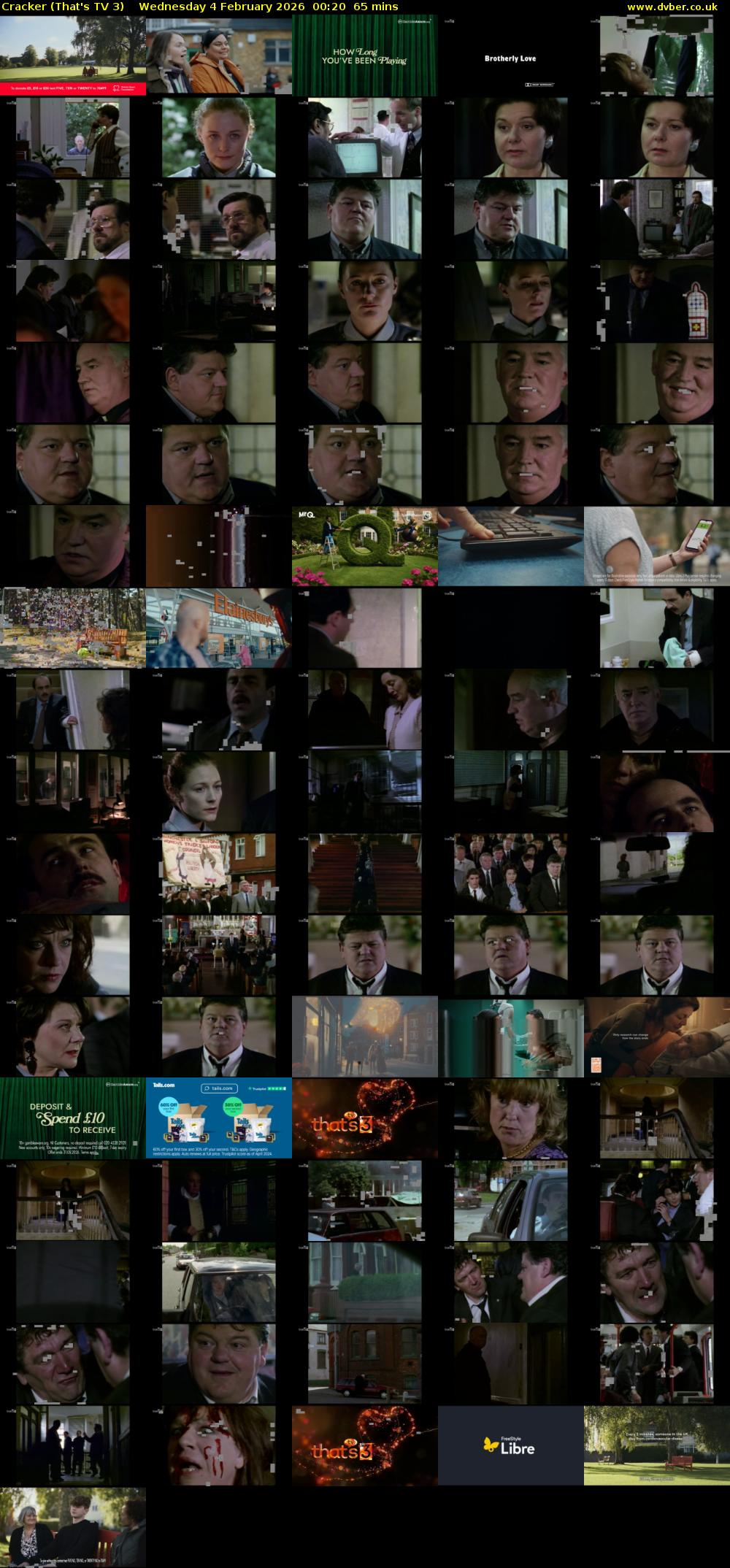 Cracker (That's TV 3) Wednesday 4 February 2026 00:20 - 01:25