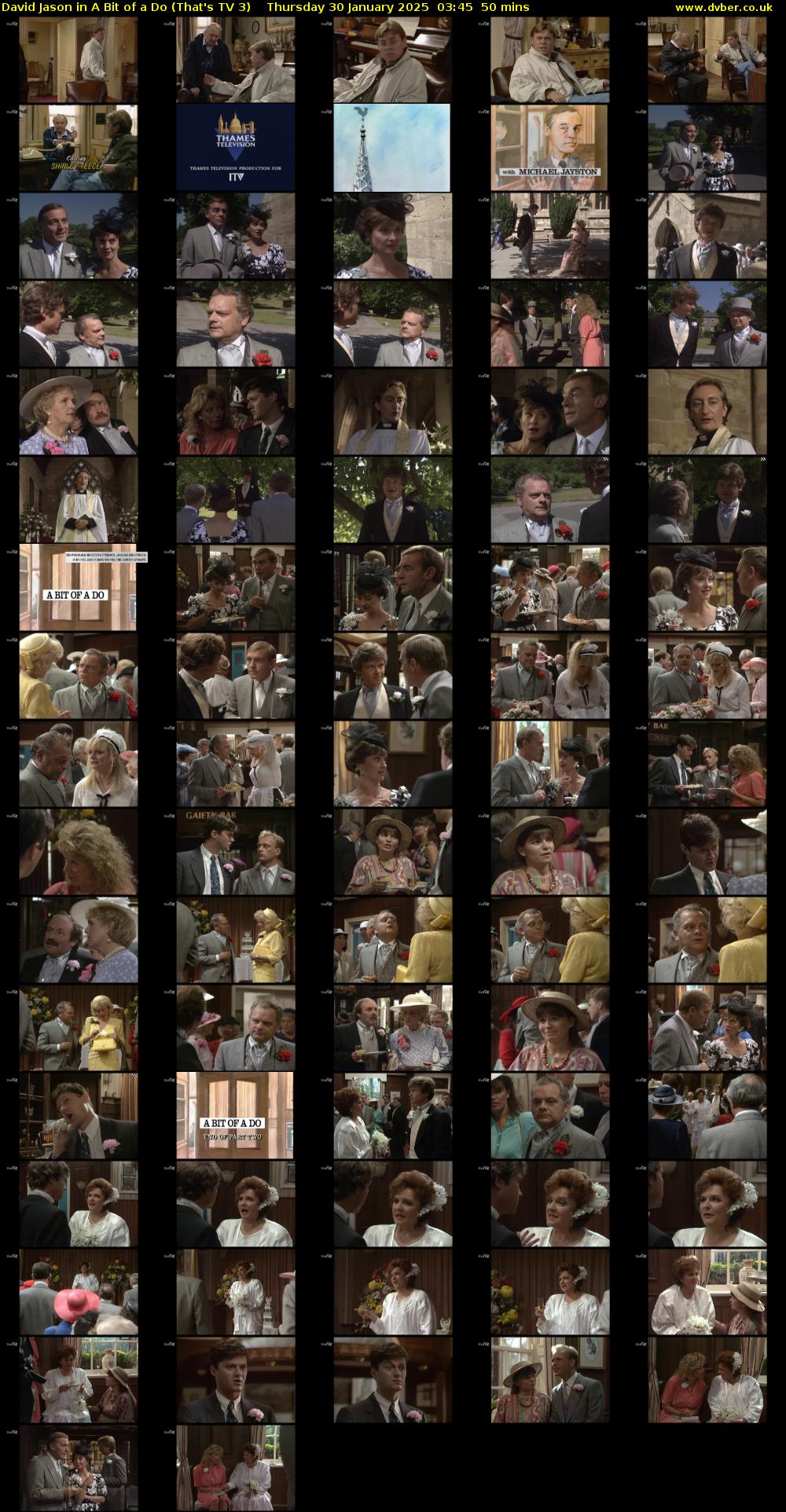 David Jason in A Bit of a Do (That's TV 3) Thursday 30 January 2025 03:45 - 04:35