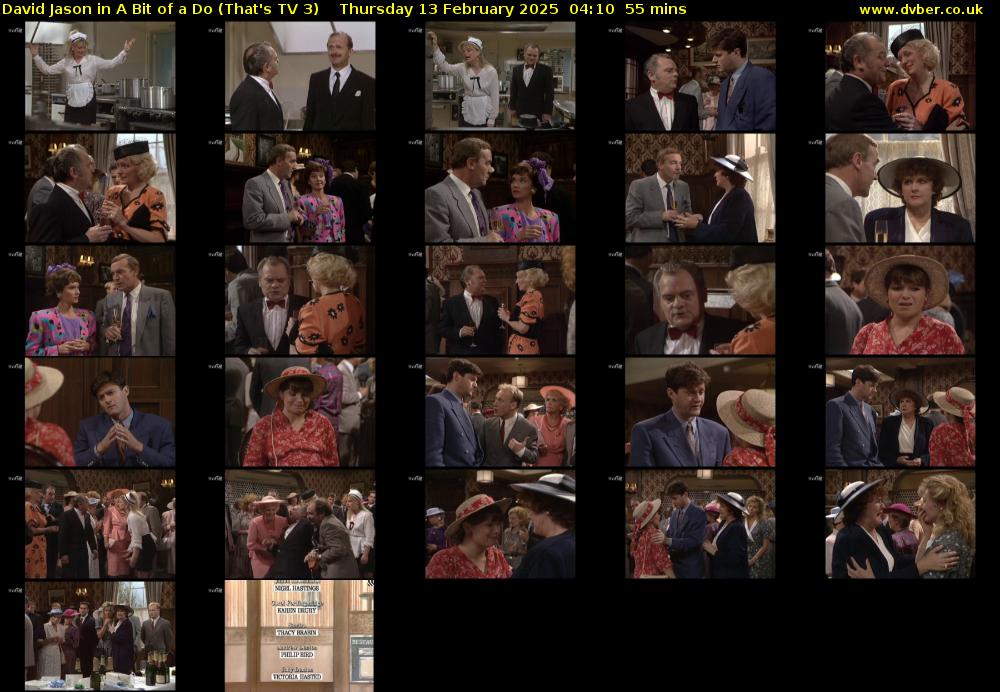 David Jason in A Bit of a Do (That's TV 3) Thursday 13 February 2025 04:10 - 05:05