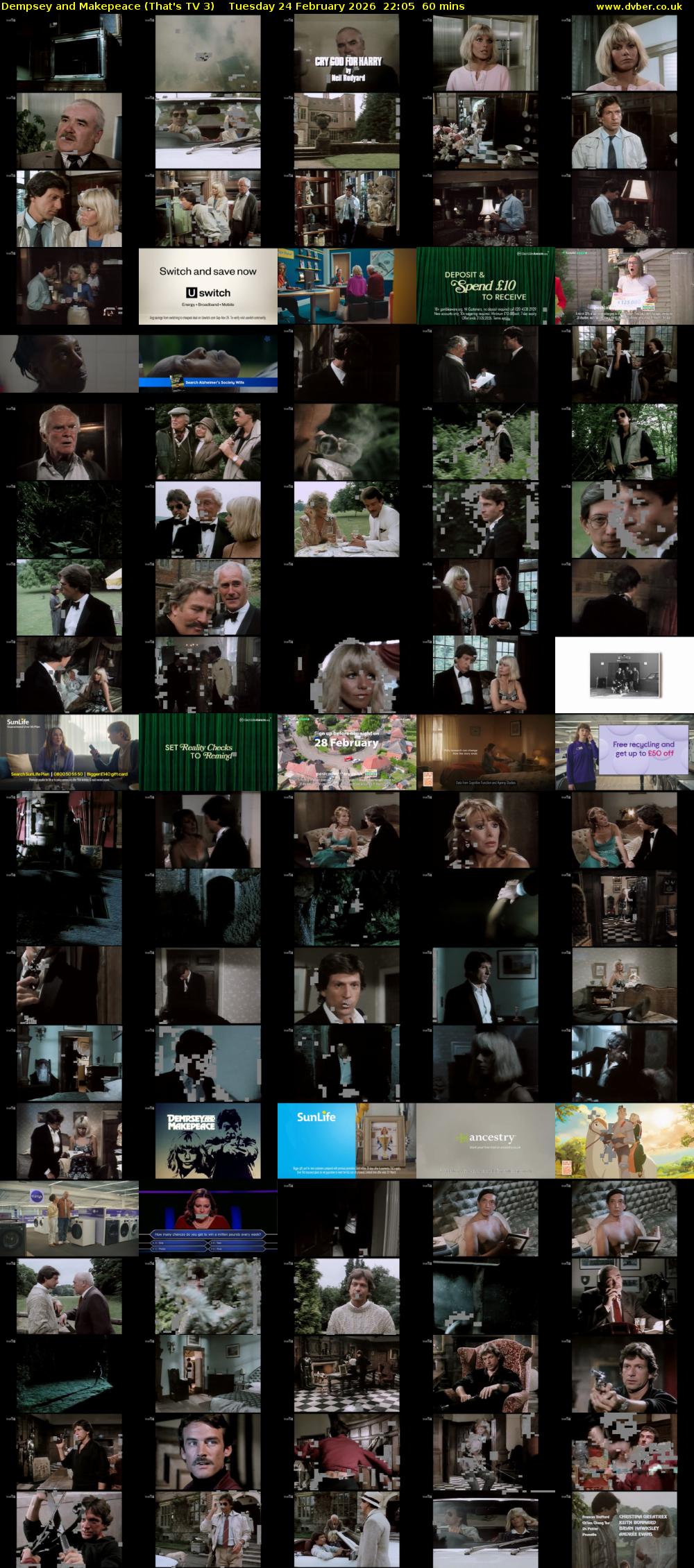 Dempsey and Makepeace (That's TV 3) Tuesday 24 February 2026 22:05 - 23:05