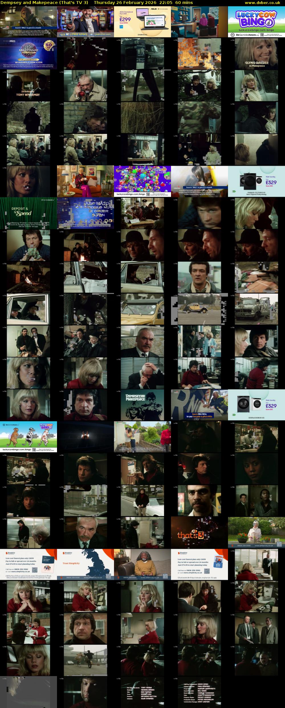 Dempsey and Makepeace (That's TV 3) Thursday 26 February 2026 22:05 - 23:05