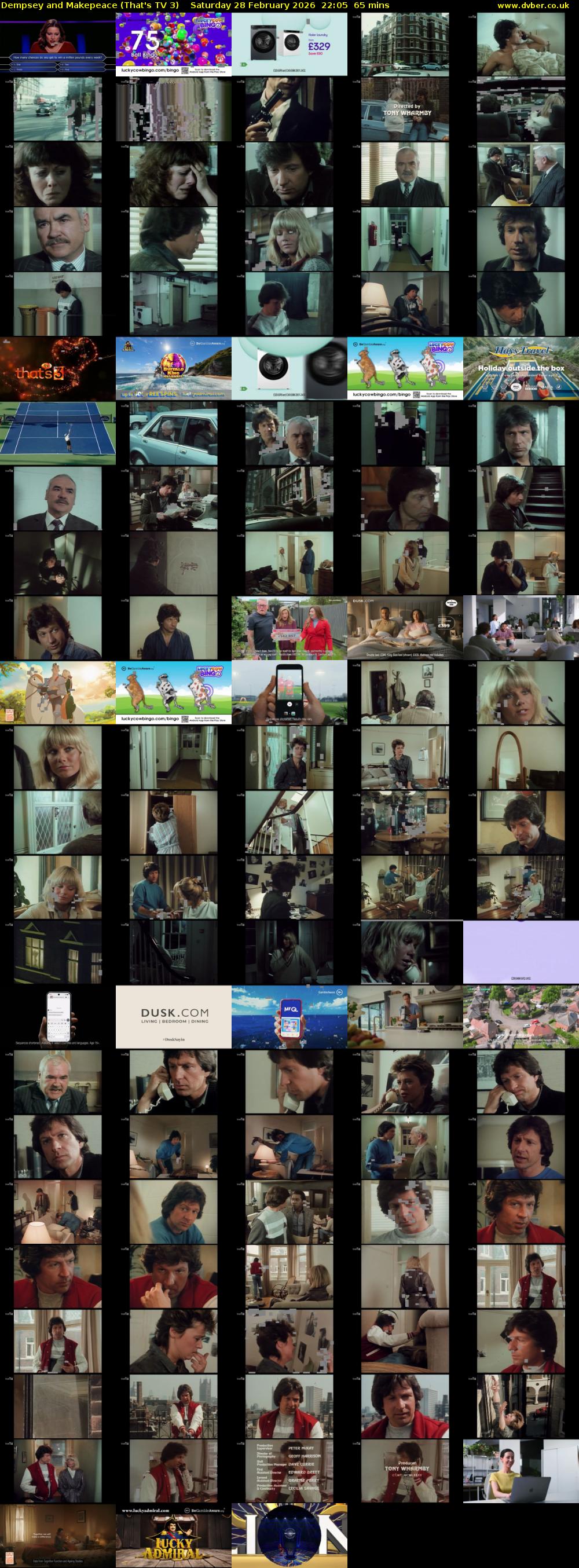 Dempsey and Makepeace (That's TV 3) Saturday 28 February 2026 22:05 - 23:10