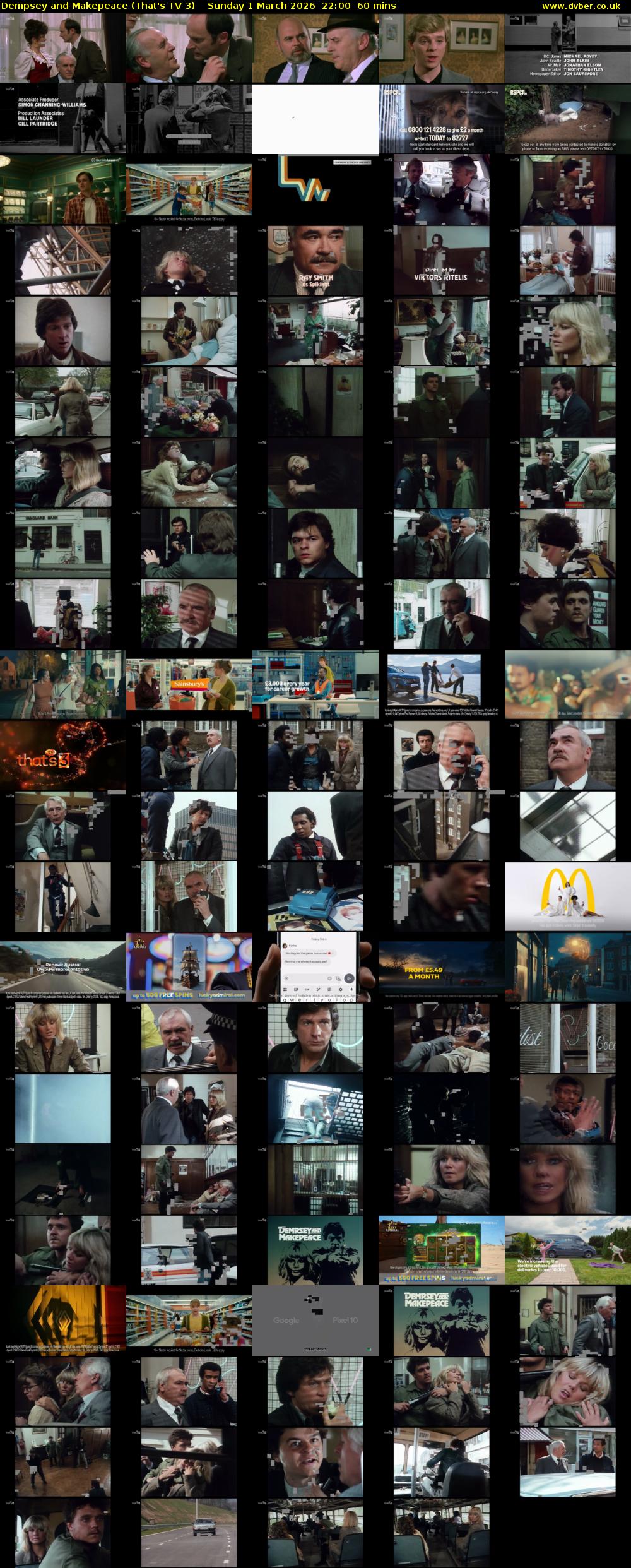 Dempsey and Makepeace (That's TV 3) Sunday 1 March 2026 22:00 - 23:00